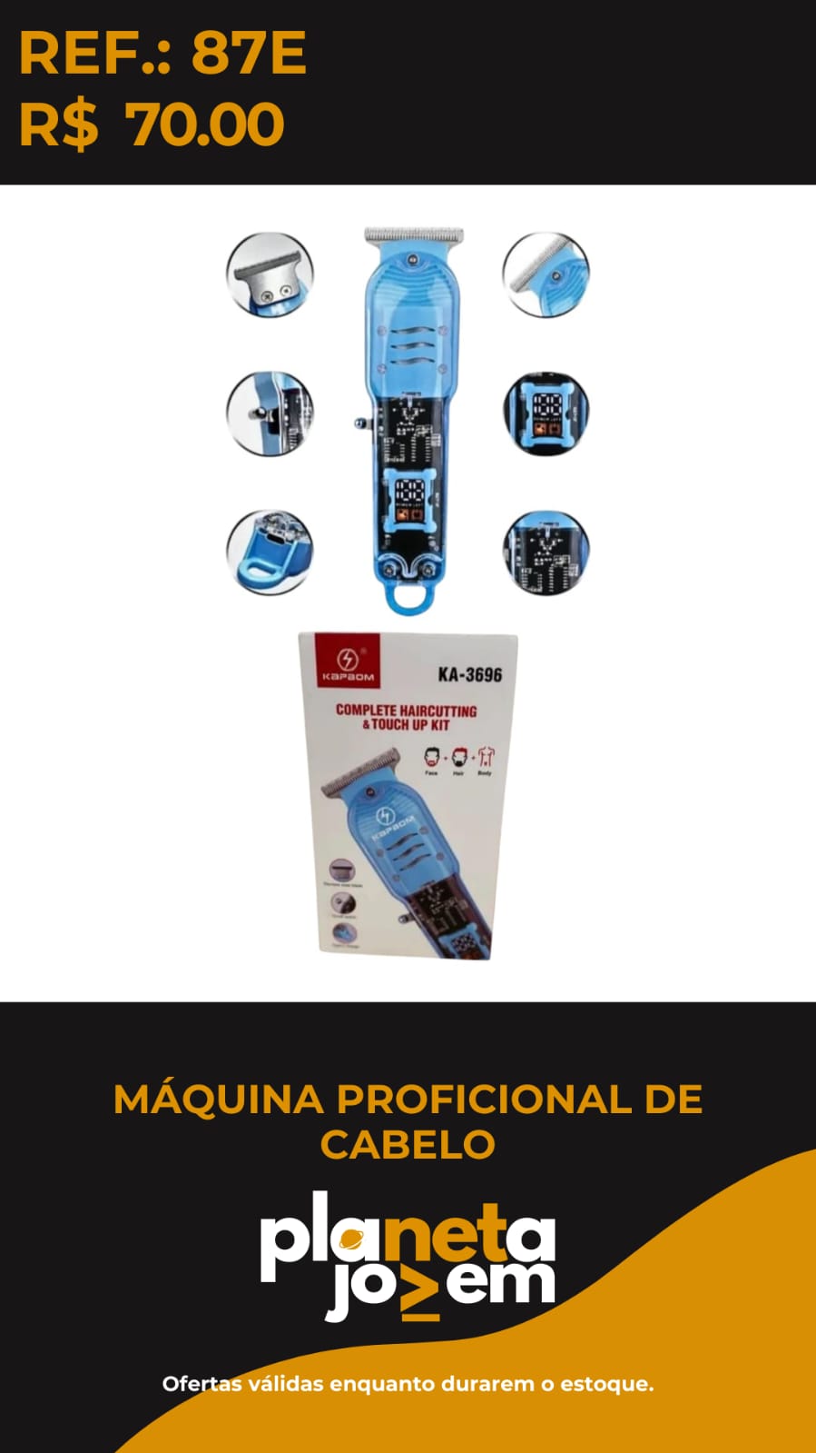 MáQuina Proficional De Cabelo